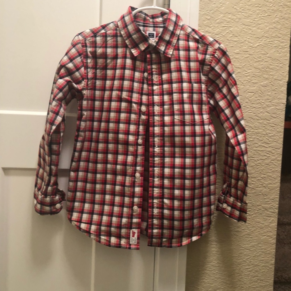 Janie and Jack plaid dress shirt